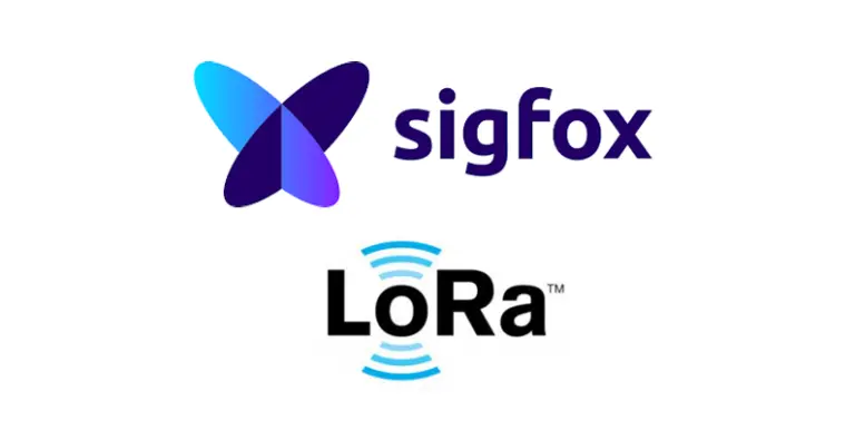 logo des marques Sigfox et LoRa
